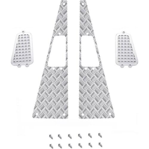 For MN D90 D99S MN99S 1/12 RC Car Upgrade Parts Metal Anti-Skid Plate Intake Grille Accessories