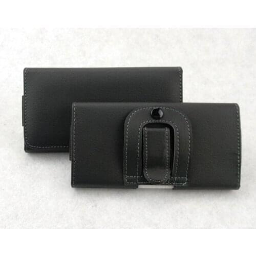Horizontal Type Cell Phone Holster with Belt Loop Lychee Pattern Clamshell Rugged Convenient Gifts for Males XIN-Shipping
