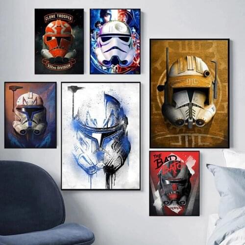 Disney Classic Movie Star Wars Canvas Painting Movie Fashion Posters and Prints Wall Art Pictures For Kids Room Home Decor