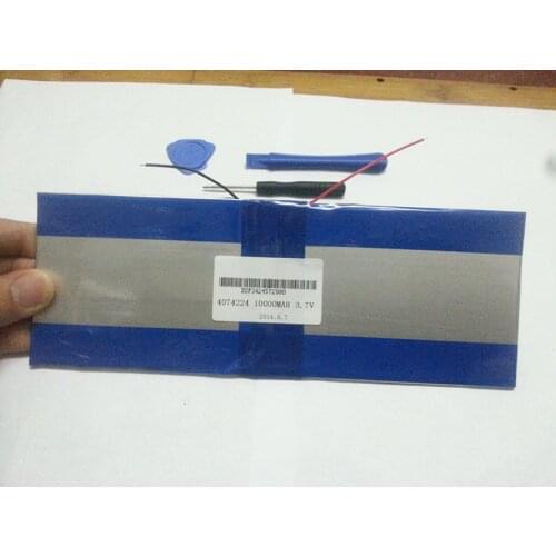 [L128] 3.7V,10000mAH,[4074224] PLIB (polymer lithium ion battery ) Li-ion battery for tablet pc;For Ainol NOVO10 hero dual core