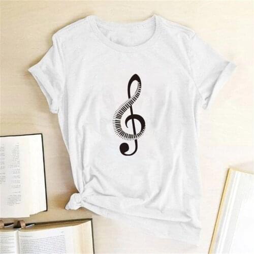Fashion Ultra Music Festival Clothes Woman Summer T Shirt Short Sleeve Funny Printing Music Note T Shirt for Women High Quality