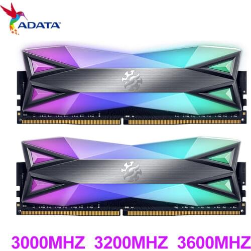 ADATA ddr4 ram 8gb D60G RGB 16GB (2x8GB) 3200MHz 3000mhz 3600mhz 4133mhz Desktop Memory CL16 2x Dual-channel original and new