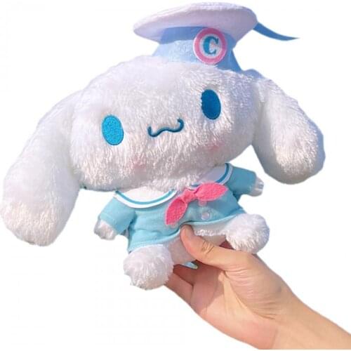Navy Cinnamon Dog Sanrio Plush kawaii Anime Cartoon Cute Dolls 14-Inch Navy Plush Toys For Girls Kids Toys Birthday Gift