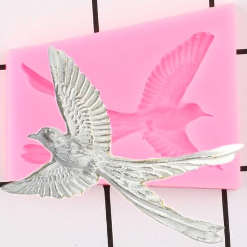 Tropical Birds Silicone Mold DIY Party Seagull Cupcake Topper Fondant Cake Decorating Tools Candy Clay Chocolate Gumpaste Moulds