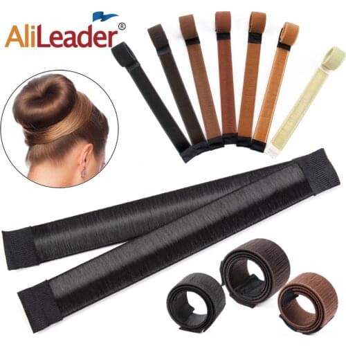 Alileader 2021New Shaper Donut Hair Ring Bun For Elegant Women Magic Hair Donut Bun Maker Clips Hair Styling Tool Accessories