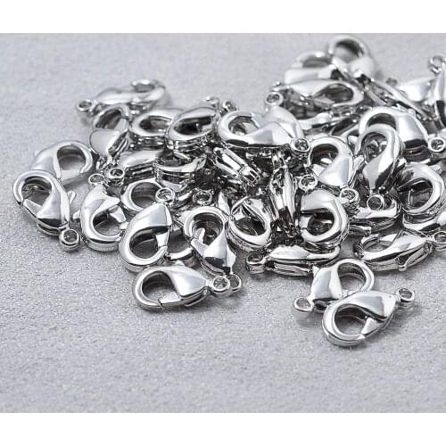 5*10mm Pure gold Color lobster clasp ,Lead and nickel free lobster clasps no allergy no fade lobster clasp wholesale