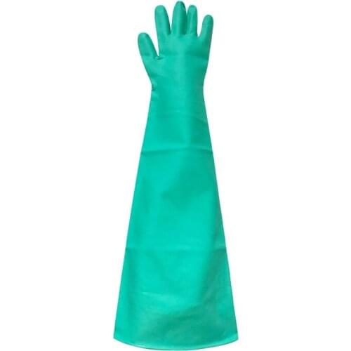 Green Nitrile Dry Box Gloves 80cm