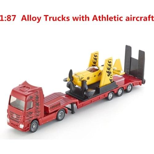 1:32 alloy trucks with athletic aircraft,high simulation model SIKU-U1866,metal diecasts,Static toys, toy vehicles,free shipping