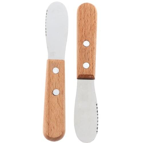 2pcs Stainless Steel Cheese Butter Spatula Child Kid Sandwich Cheese Slicer Knife Cutter Safety Kitchen Tool Accessories