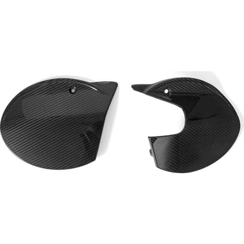 100% Real Carbon Vintage Fiber Motorcycle Side Panel Cover Plate Number Plates For Ducati Scrambler Cafe Racer