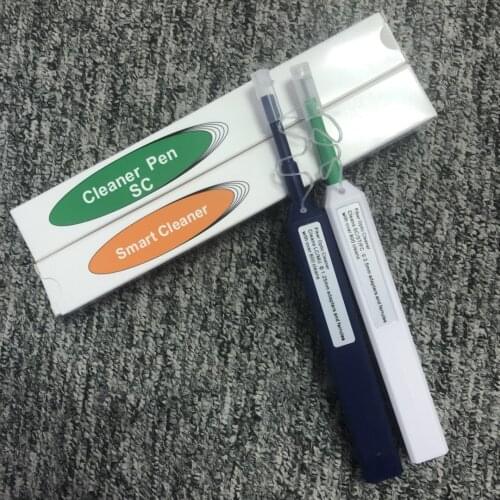 2pcs FTTH Optical Fiber Pen Cleaner Tool Cleaning 2.5mm LC MU 1.25mm SC FC ST Connector Fiber Optic Cleaning Tools Smart Cleaner