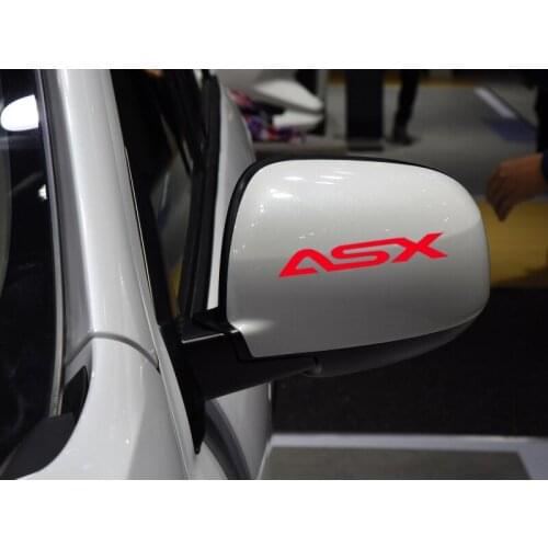 2pcs KK car rearview mirror windows sticker car exterior decoration sticker For MITSUBISHI ASX Car Accessories