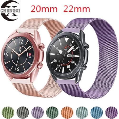 20mm 22mm Huami Amazfit Gtr Bip Strap For Samsung Gear S3/S2 Sport Classic Huawei GT2 Active Gala Galaxy Watch 42mm 46 Band 40