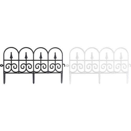 Garden Border Decorative Garden Fence Edging Outdoor Plant Bordering Lawn Edging Fence for Yard Garden Decoration 5PCS