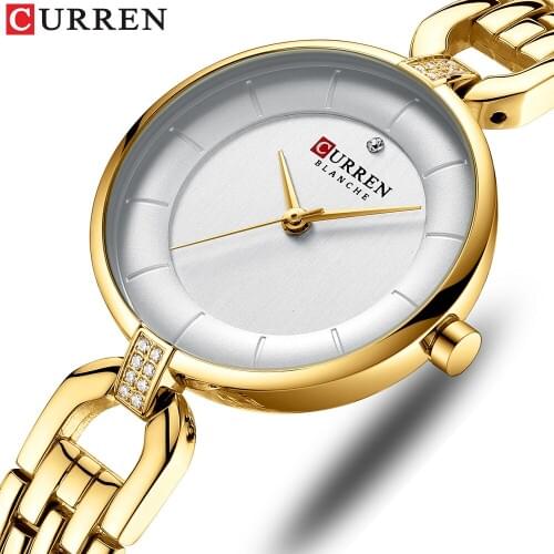 CURREN Top Brand Luxury Women Watches Fashion Casual Watch Women New Simple Design Waterproof Quartz Wristwatch Relogio Feminino