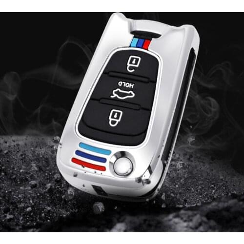 Car key Case Cover Bag For Kia RIO K2 K3 K5 Ceed Cerato Sportage SOUL For Hyundai Verna i20 i30 New 3 Buttons Folding