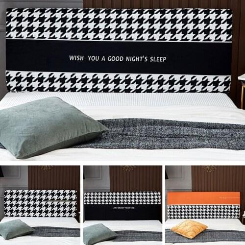 Printed Elastic All-inclusive Bed Head Cover Headboard Cover Universal Size Washable for Home Hotel Banquet Holiday Decoration