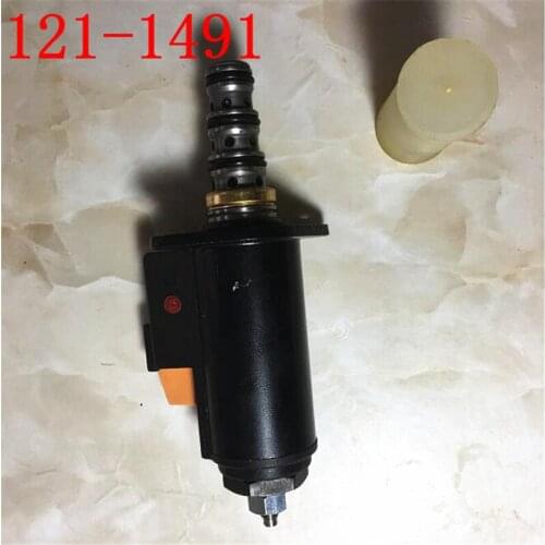 Solenoid Valve 121-1491 for Excavator 320B E320C Red dot