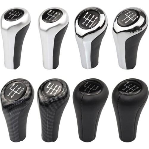 1Pc Gear Shift Knob M Chromed Matte Carbon For BMW 1 3 5 6 X1 X3 X5 Series E46 E53 E60 E61 E63 E65 E81 E82 E83 E87 E90 E91 E92