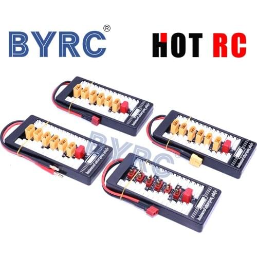 HotRc High Quality 2S-6S Lipo Battery Parallel Charging Board Charger Plate T XT60 Plug4.0MM Bananer for Imax B6 B6AC B8 6 in 1
