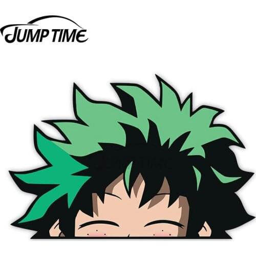 JumpTime 13 x 6.9cm For Izu Peek Peeking Peekers Window Vinyl Car Bumper Anime Stickers Academia Windshield Vinyl Car Wrap