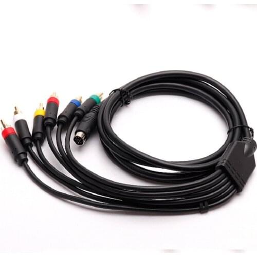 RGBS Colour Monitoring Cable RGB+Sync Video and Audio Cable for SEGA Saturn With BNC