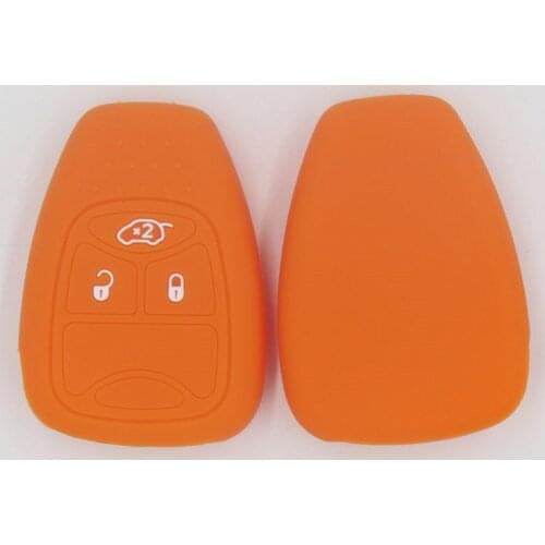 2PC Silicone car key case cover For JEEP Grand Cherokee Dodge JCUV dart Journey Chrysler 300C