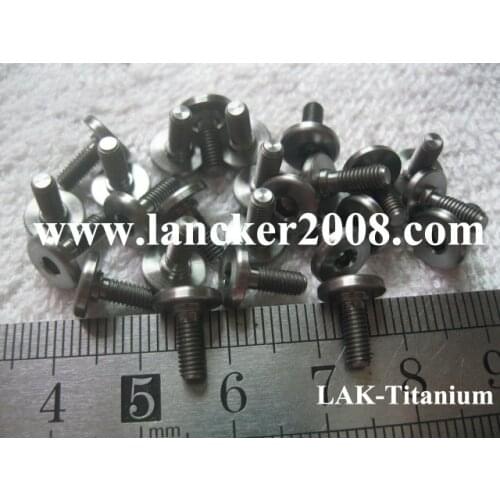 M3x6 Gr5 Flat head hex drive titanium alloy screws