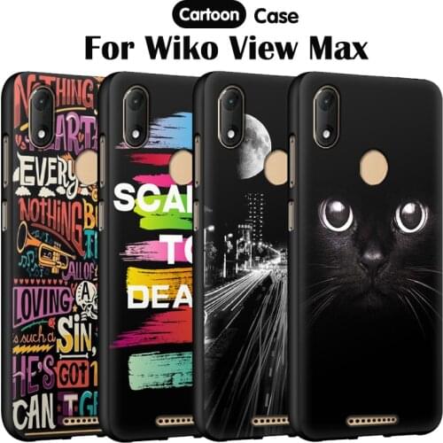 EiiMoo Soft TPU Cover For Wiko View Max Phone Case Fashion Cartoon Print Silicone Back Coque For Funda Wiko View Lite Case