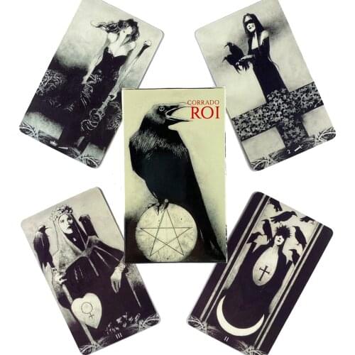 Murder Of Crows Tarot Deck Leisure Party Table Game High Quality Fortune-telling Prophecy Oracle Cards With Guide Book