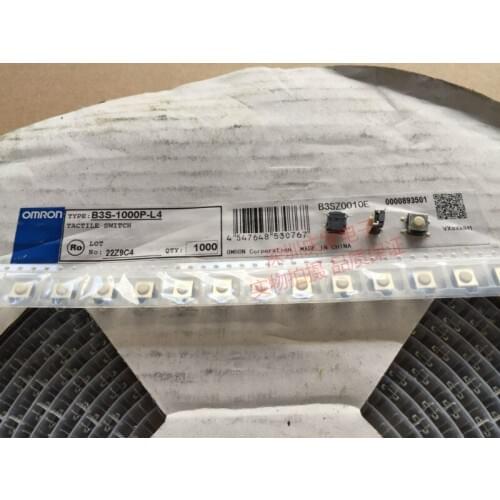 Omron OMRON imported B3S-1000P four-foot patch waterproof and dustproof 6*6*4.3 touch button switch
