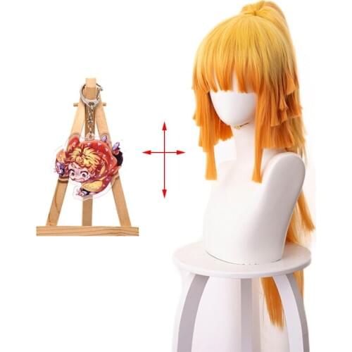 Anime Demon Slayer Kimetsu no Yaiba Hashibira Inosuke Long Wig Cosplay Costume Heat Resistant Synthetic Hair Men Women Wigs