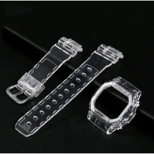 Soft TPU Watch Band Strap For Casio G-SHOCK DW-5600 DW5610 Bezel Case GW-M5610 GWB5600HR DW5000 Sport Watchband Belt Bracelet