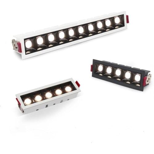 10W 20W 30W Dimmable LED Downlight Spot Light Line Light Bar Creative Linear Long Strip Living Room Corridor Recessed