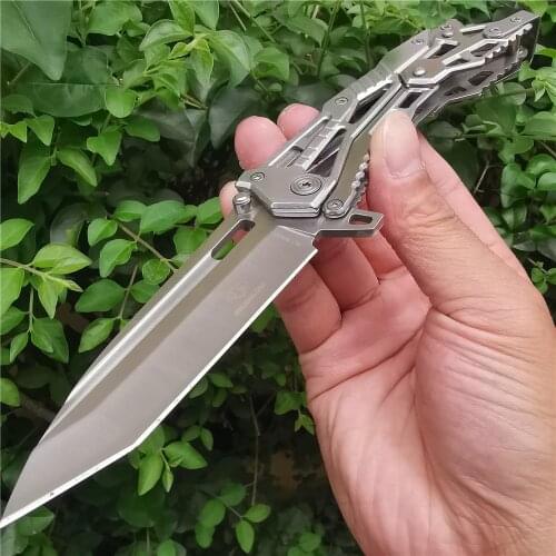 High Hardness Portable Folding Knife Rescue Self-defense User Combat for Camping Hunting Survival Outdoor Activities Mens Gift
