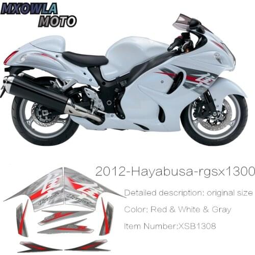 XSB1308 color For HayabusaGSX1300R 08-14years Motorcycle Whole Vehicle Full Kit Sticker High Quality MOTO Styling