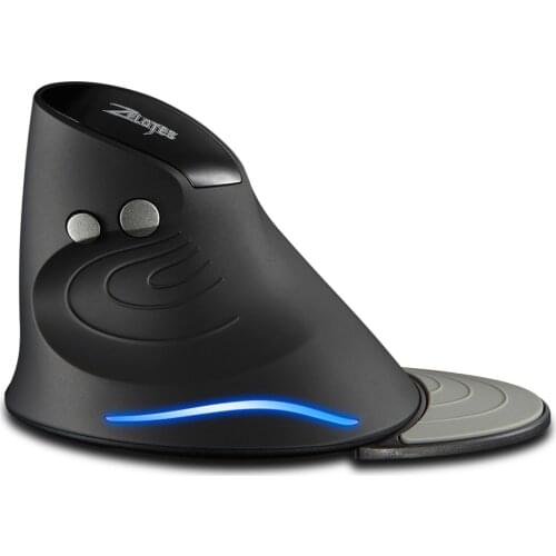 ZELOTES 2.4G Vertical Gaming Mouse Ergonomic Upright Optical Wireless LED Mice for PC Laptop Gamer