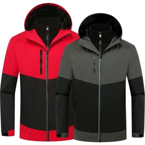 Winter Reflective Ski Jacket for Men Warm Windproof Waterproof Outdoor Snow Jackets Male Hot Ski Equipment Snowboard Jackets