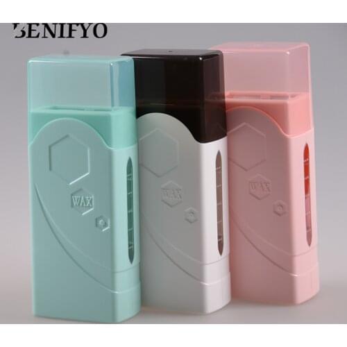 100g Roll on Depilatory Wax Cream Heater Waxing Cartridge Women Body Hair Removal Roller Wax Warmer Equipment EU Plug Care Tool