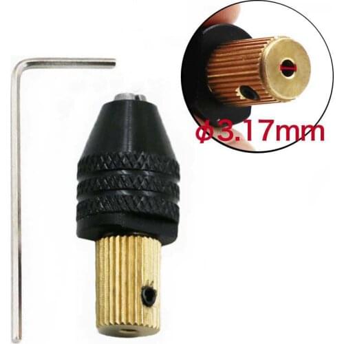3.17mm Electric motor shaft Mini Chuck Fixture Clamp 0.3mm-3.5mm Small To Drill Bit Micro Chuck fixing device