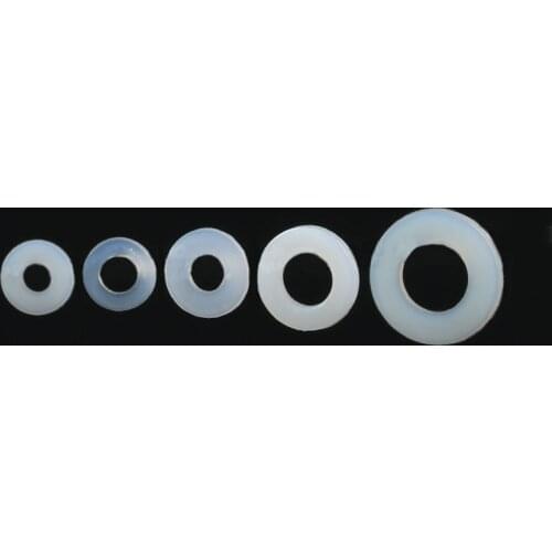 50Pcs Oil Pan Gaskets Nylon Washer Plated Flat Spacer Seals Washer Gasket Ring Washers Fastener Air Conditioning Car