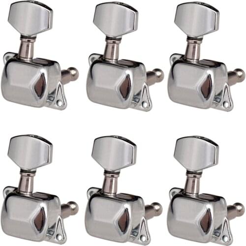 6R Semiclosed Guitar Tuning Peg Keys Tuners Machine Heads Electric Guitar Parts Replacement Musical Instrument Accessories