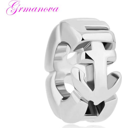 Nautical anchor zinc alloy beads DIY jewelry classic popular accessories amulet Fit Pandora Bracelet Womens DIY Jewelry