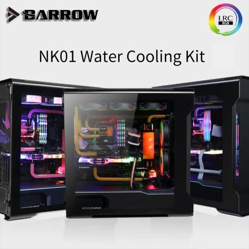 Barrow NK01 water cooling kit with 5v 3-pin lighting, complete circuit, 360 degree radiator, CPU block, water tank