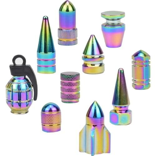 4pcs Bicycle Valve Cap Bike Gas Nozzle Aluminum alloy Schrader Valve Cover Car Motorcycle Bike Dust Cover MTB Bike Accessories