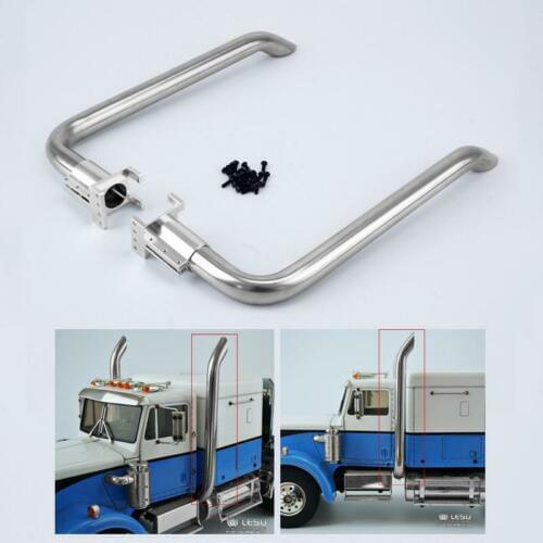 LESU 1/14 RC Model DIY TAMIYA American King Truck Exhaust Pipe Metal Car Parts TH10209-SMT5