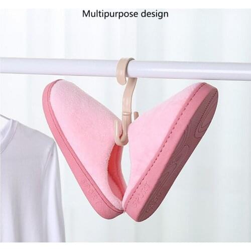 Multi-Function Rack Clothes Tie Belt Plastic Closet Storage Hooks Handbag Bag 4 Claw 360 Degree Holder Space Saving