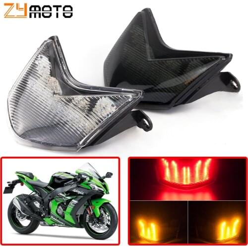 Motorcycle Integrated LED Turn Signals Taillight Rear Brake Tail Light Lamp For KAWASAKI ZX10R ZX10R 2006 2007 ZX-10R