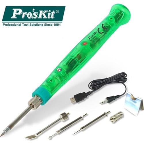 Proskit SI-169U 3D Printing Finishing Tool Maintenance Soldering Iron Group Tools 8W Handheld USB Electric Soldering Iron Set