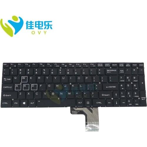 Brand new US keyboard DK348A-B 343480007 YX-K2010 US Laptop Keyboard Backlit-keycaps black